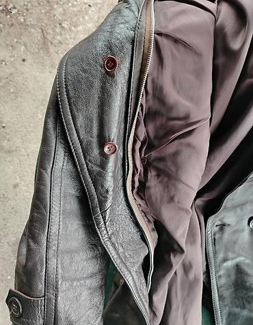 Kožne jakne: Muski mantil od prirodne koze Odlicno ocuvan Nedostaje zimski ulozak — 10