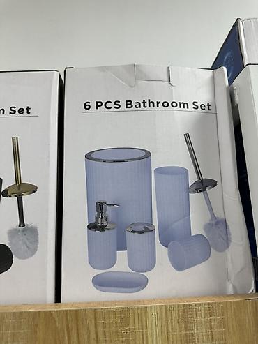 Чарбалык товарлар: Набор аксессуаров для ванной, 6 предметов (6 PCS Bathroom Set) Состав — 2