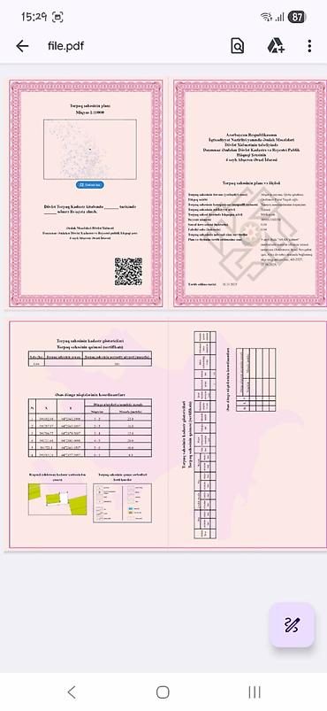 torpaq gence: 4 sot, Tikinti, Maklerlər narahat etməsin, Kupça (Çıxarış), Texniki pasport — 6