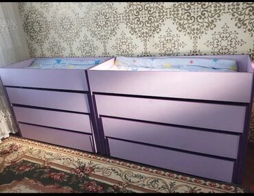 Двухъярусные детские кровати: Срочно продаю ‼️‼️‼️ ✅ Детские кроватки - 5шт×4= 20мест. ✅ Шкафчики - — 1