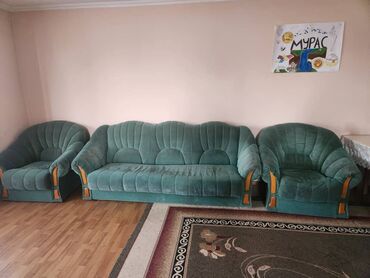 турецкие отопительные печи: Комплект мягкой мебели, Самовывоз, цвет - Зеленый