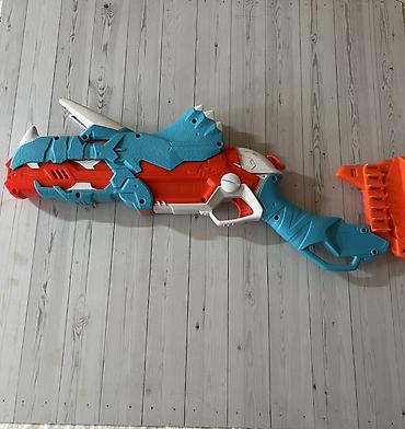 tapança oyuncaq: Nerf DinoSquad (Tricera‑Blast) köpük ox atan blaster - Dinozavr — 2