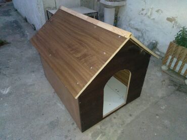 Yuvalar: Rəngli taxta heyvan evi/budaq evciyi - Material: taxta konstruksiya — 16