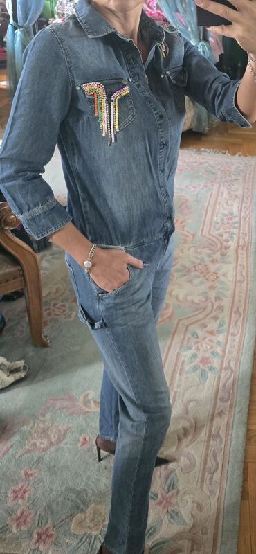 Kombinezoni: Abercrombie & Fitch, XS (EU 34), S (EU 36), bоја - Svetloplava — 10