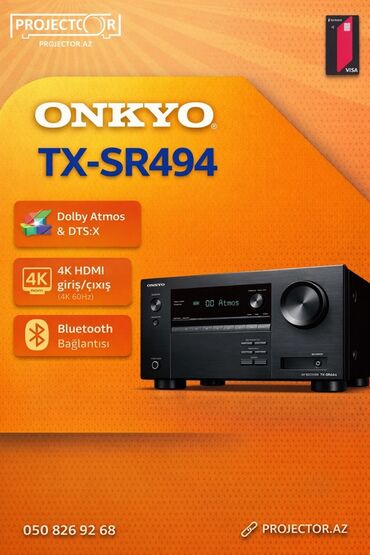 Səs gücləndiriciləri: AV Resiverlər – Yamaha RX‑V6A, Denon AVR‑X1700H, Onkyo TX‑SR494 - — 3