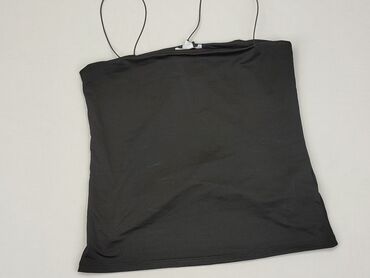 czarne bluzki z wycieciem na dekolcie: Bluzka Damska, Amisu, L, stan - Dobry
