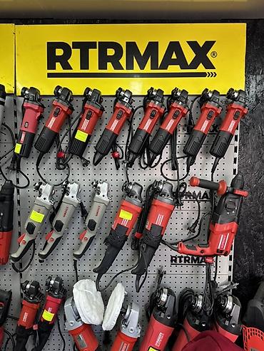 Электроинструменты RTRMAX - Ассортимент на стенде: угловые шлифмашины