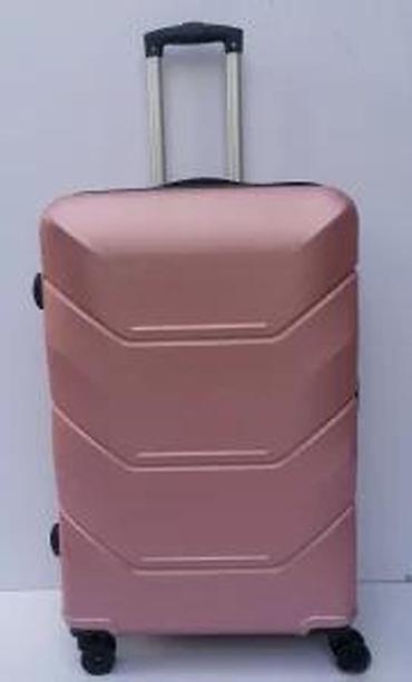 Putni koferi i torbe: Tvrdi kofer na točkiće – ružičasto-zlatni (rose gold) - Materijal — 20