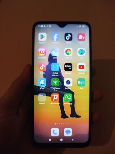 xiaomi mi 10 irsad: Xiaomi Redmi 9T, 128 GB, rəng - Yaşıl, 
 Barmaq izi