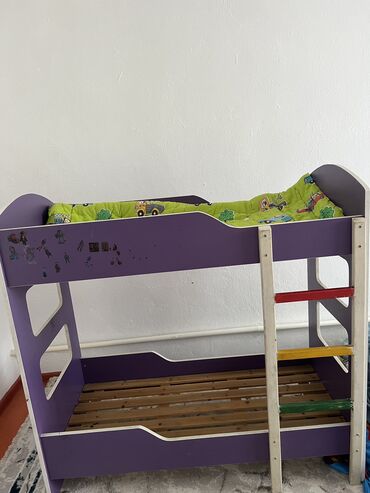 кровать новые: Двухъярусная кровать, Для девочки, Для мальчика, Б/у