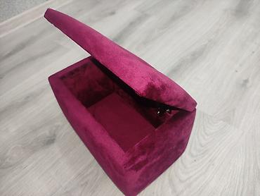 mebel evi: Yeni, Pufik oturacaq, Vеlur parça, rəng - Bənövşəyi, Kredit yoxdur, Ödənişli çatdırılma — 1
