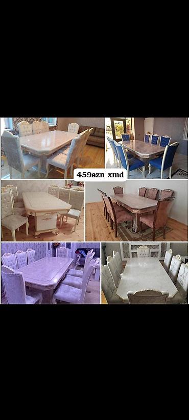 gips blok: Məhsul: Klassik dizaynlı yemək otağı dəsti Tərkibi: - Dördkünc, geniş — 9