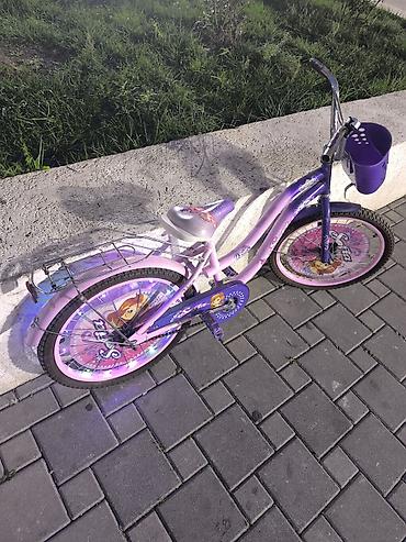 yigilmis velo: Uşaq velosipedi – “Sofia the First” temalı, bənövşəyi/çəhrayı dizayn — 1