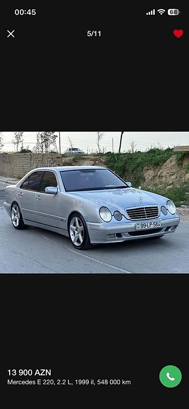 mercedes şəkilləri: Mercedes-Benz E 220: 2.2 l | 1999 il Sedan — 3