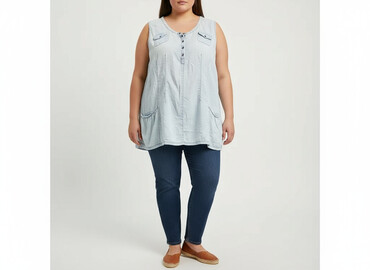 cross jeans zakręt: Denim, Women's blouse, size 5XL