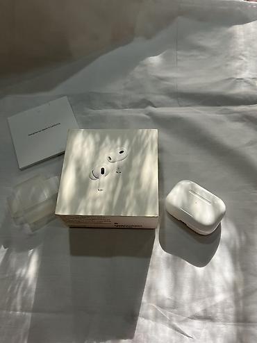 p9 pro max: Беспроводные вакуумные наушники, Apple, AirPods Pro 2, Б/у — 1
