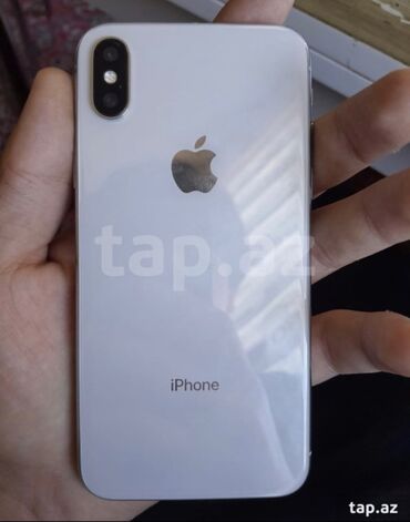 iphone x işlənmiş: IPhone X, 64 GB, Ağ, Face ID