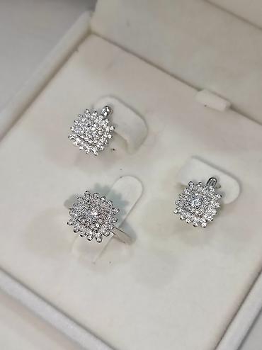 Серебряные наборы украшений: Серебряный Набор под Бриллианты Серебро 925 пробы Качество отличное — 5