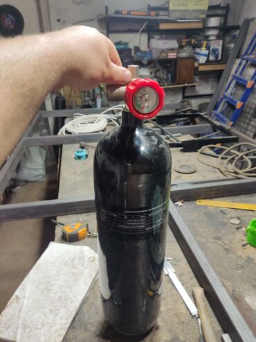 монтаж газа: Балон для сжатого воздуха 4.7 литра нового образца не металический