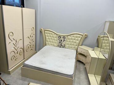 спални мебеллар: Двуспальная кровать, Б/у at lalafo.az спални мебеллар: Двуспальная кровать, Б/у
