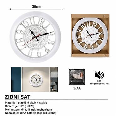 KMT Sat sa izrezbarenim dizajnom 2001670 Opis: - Zidni sat dizajniran