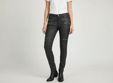 spodnie motocyklowe jeans damskie: Mango, Jeansy damskie, rozmiar S