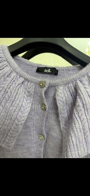 tato qol: AdL brend qadın kardiqanı – bənövşəyi/lilac rəngdə. - Model: düyməli — 2