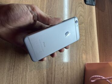 ayfon qiymetleri: IPhone 6, 16 ГБ, Matte Silver, Отпечаток пальца
