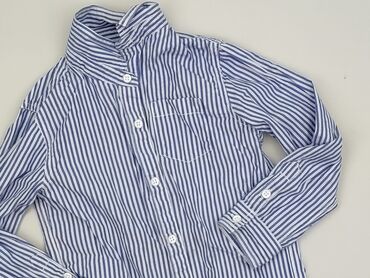 koszule two ply: Shirt 5-6 years, condition - Very good, pattern - Striped, color - Blue