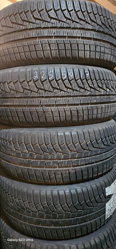 Шины: Шины 225 / 50 / R 17, Зима, Б/у, Комплект, Легковые, Корея, Hankook