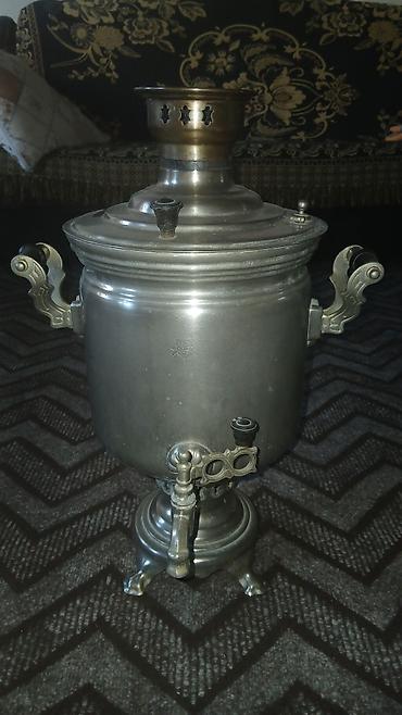 Klassik kömürlü samovar (1 əsrlik tarixi var) - Material: möhkəm