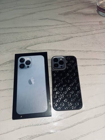 iphone 12 pro коробка: IPhone 13 Pro Max, Б/у, 128 ГБ, Blue Titanium