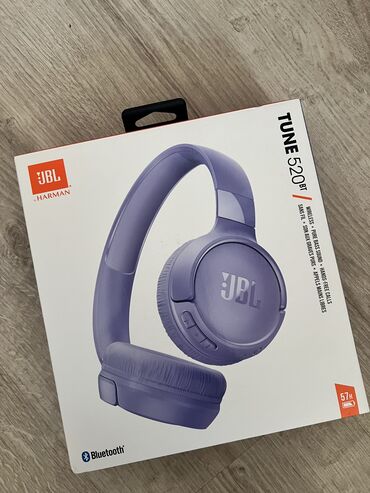 nauşnikler: Yeni Simsiz (Bluetooth) Qulaqcıqlar, JBL, rəng - Bənövşəyi