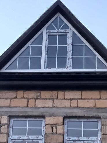 Plastik pəncərələr: Yeni İkiqat şüşə paketi Plastik pəncərə, Еni: 100 sm, Uzunluğu: 100 sm, Pulsuz quraşdırma — 14