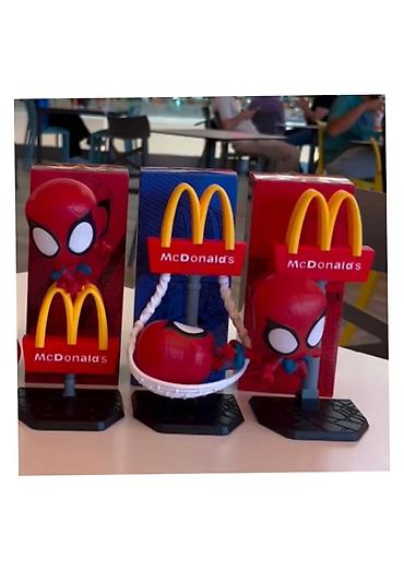 Игрушечные фигурки: Məhsul: McDonald’s x Spider‑Man oyuncaq fiqurları (3 ədəd set) — 1