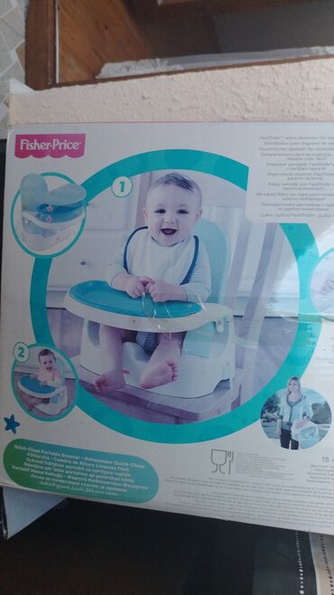 uşaq manej: Fisher-Price Quick-Clean Portable Booster – uşaq üçün portativ yemək