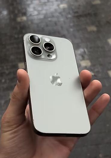 6 iphone: IPhone 15 Pro, 128 GB, Natural Titanium, Zəmanət, Simsiz şarj, Face ID — 1