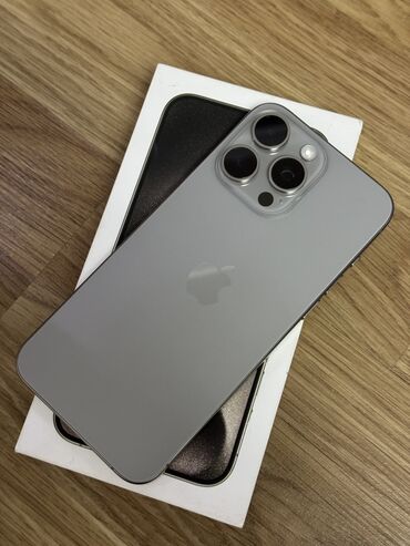 iphone dubai qiymetleri: IPhone 15 Pro Max, 1 TB, Gümüşü, Barmaq izi, Face ID