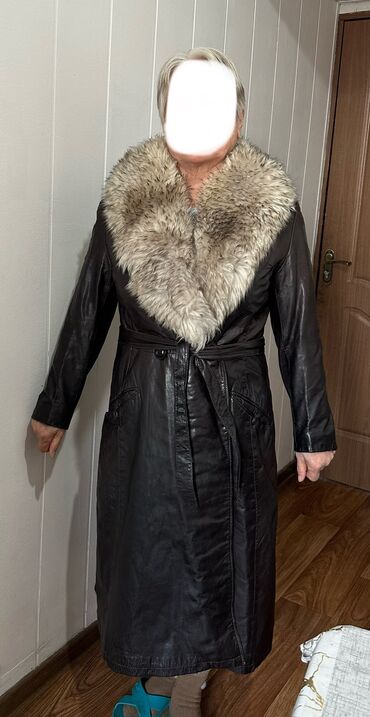 стеганая кожаная куртка женская: Кожаная куртка, Натуральная кожа, С утеплителем, L (EU 40)