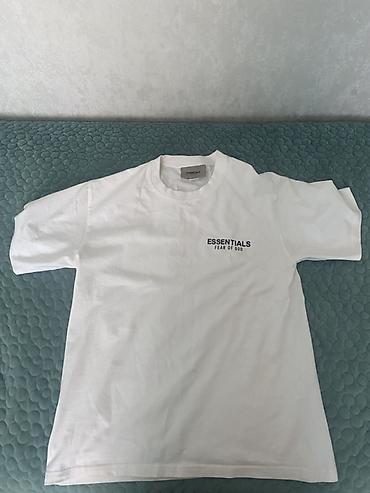 нужные вещи: Футболка Essentials Fear of God, белая. подходит для 170-185 см - — 2
