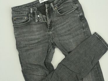 spódniczka czarne skórzane: Jeans, Zara, M (EU 38), condition - Good