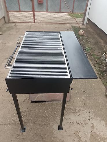 Sve za roštilj: Roštilj na ćumur – metalna konstrukcija sa rešetkom - Pravougaoni — 4