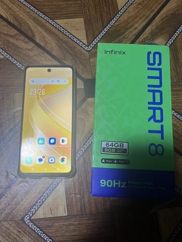 телефон fly iq4511: Infinix Smart 8, 64 GB, rəng - Ağ