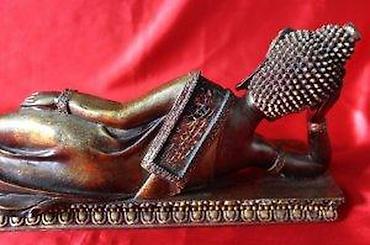Figure: STARA FIGURA BUDE, RECLINING BUDDHA, LEŽEĆI BUDA, RETKO | Stara — 18