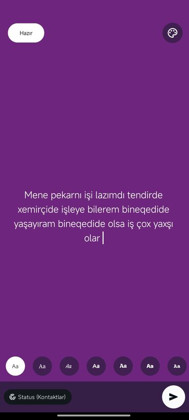 coban iş: Şəxs Binəqədi rayonunda yaşayır və çörəkxanada iş axtarır. Təndirdə və