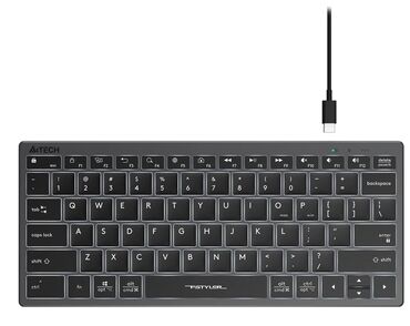 Другие комплектующие: Клавиатура A4Tech Fstyler FX61 серый/белый USB slim Multimedia LED — 4