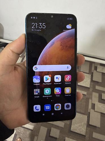 Мобильные телефоны и аксессуары: Redmi, Redmi 9A, Б/у, 32 ГБ, цвет - Голубой, 2 SIM — 2