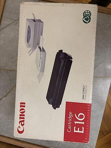 cartridge: Canon E16 orijinal toner kartric - Rəng: Qara (Black) - Model — 1