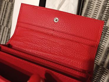 Novčanici: MONA ženski kožni novčanik – crveni - Brend: MONA - Materijal — 4