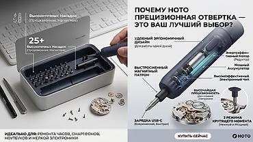 Идеальный инструмент для мелкой техники и электроники — аккумуляторная